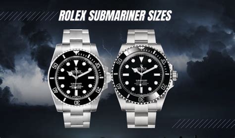 rolex face sizes|rolex submariner size chart.